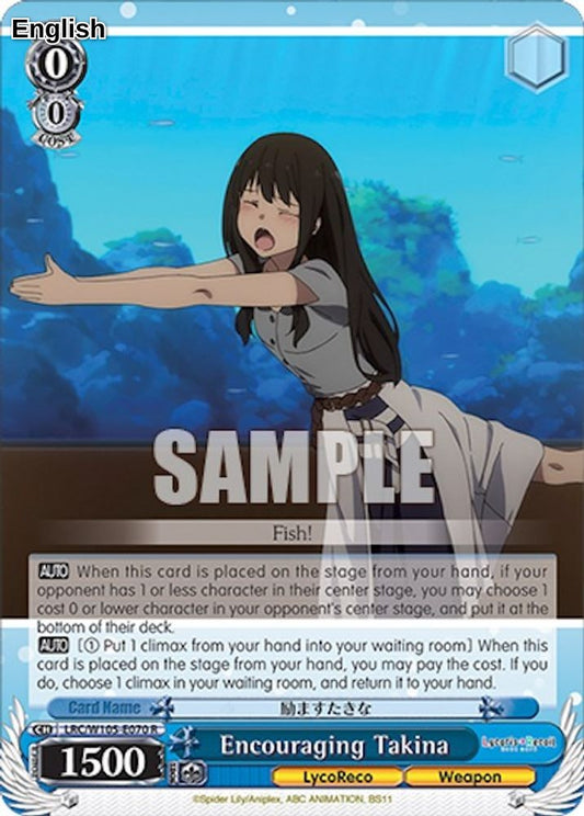 Encouraging Takina
