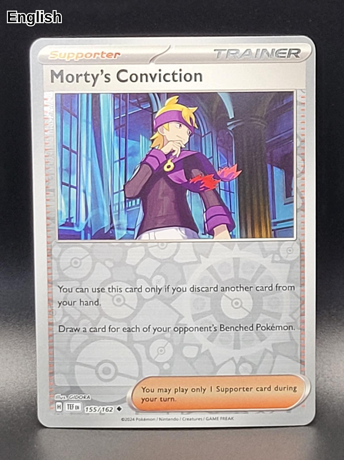 Morty's Conviction - 155/162 [TEF - 155/162] SV05: Temporal Forces - Reverse Holofoil