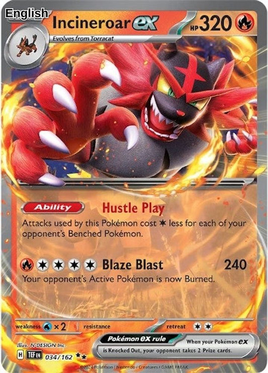 Incineroar ex - 034/162