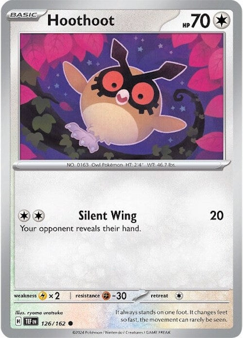 Hoothoot (126/162) [Scarlet & Violet: Temporal Forces]