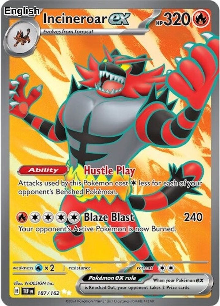 Incineroar ex - 187/162