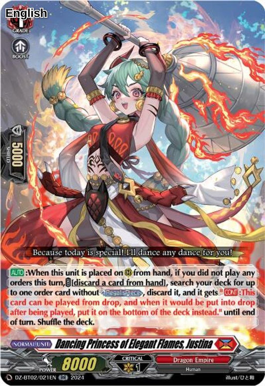 Dancing Princess of Elegant Flames, Justina