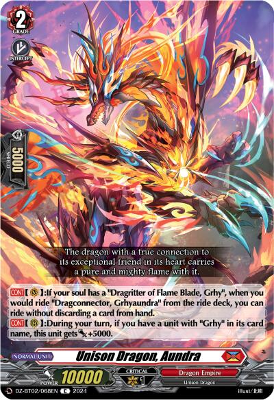 Unison Dragon, Aundra (DZ-BT02/068EN) [Illusionless Strife]