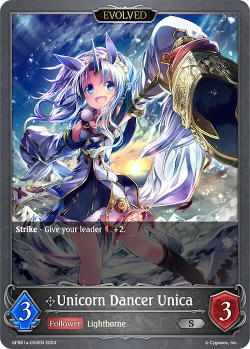 Unicorn Dancer Unica (Evolved) (GFB01a-050EN) [GFB01: Gloryfinder Bundle 01: Guide to Glory]