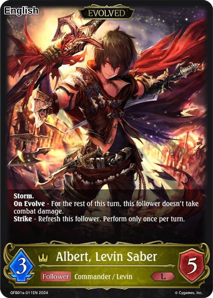 Albert, Levin Saber (Evolved)