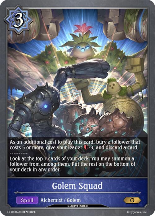 Golem Squad (GFB01b-020EN) [GFB01: Gloryfinder Bundle 01: Guide to Glory]