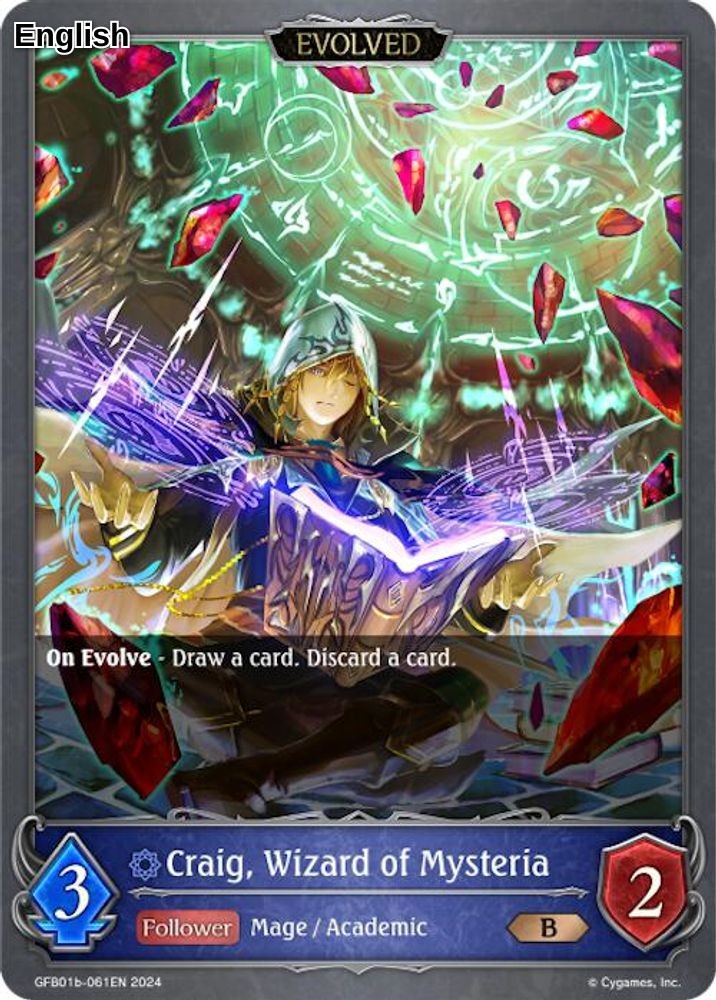 Craig, Wizard of Mysteria (GFB01b-061EN) (Evolved)