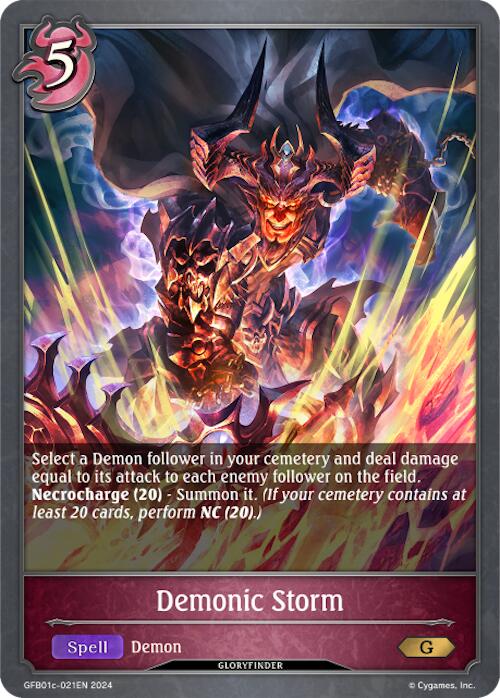 Demonic Storm (GFB01c-021EN) [GFB01: Gloryfinder Bundle 01: Guide to Glory]