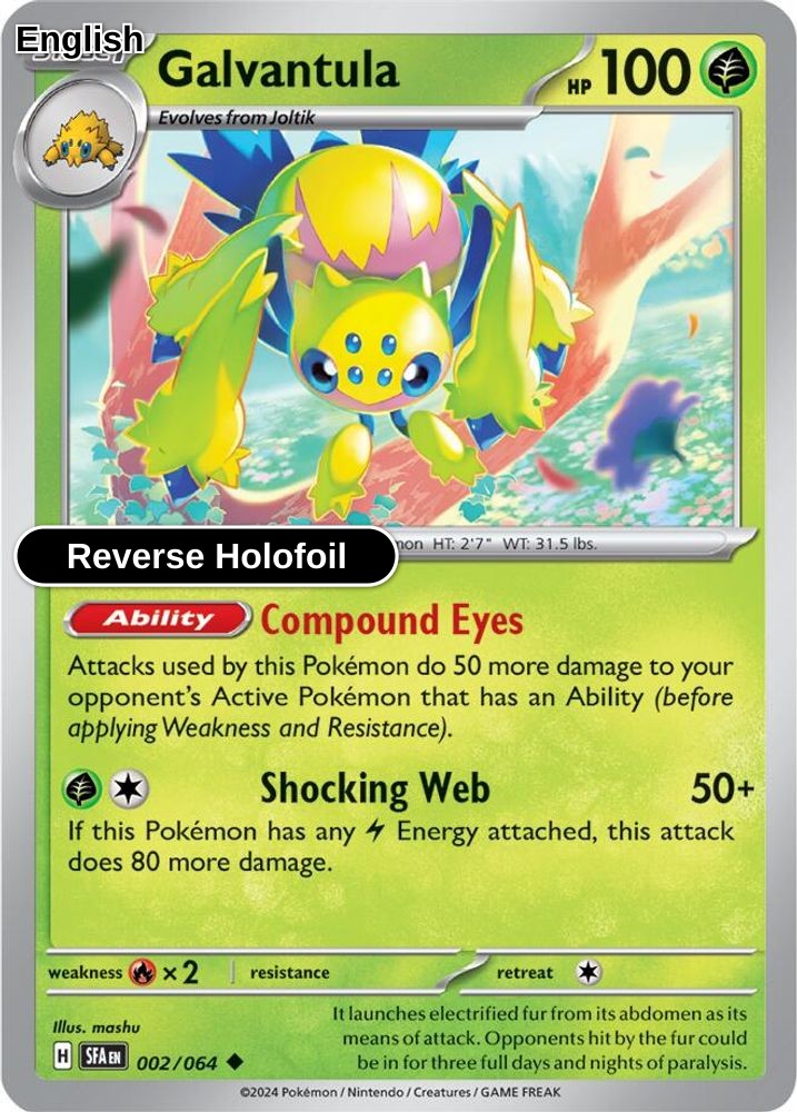 Galvantula [SFA - 002/064] U SV: Shrouded Fable - Reverse Holofoil