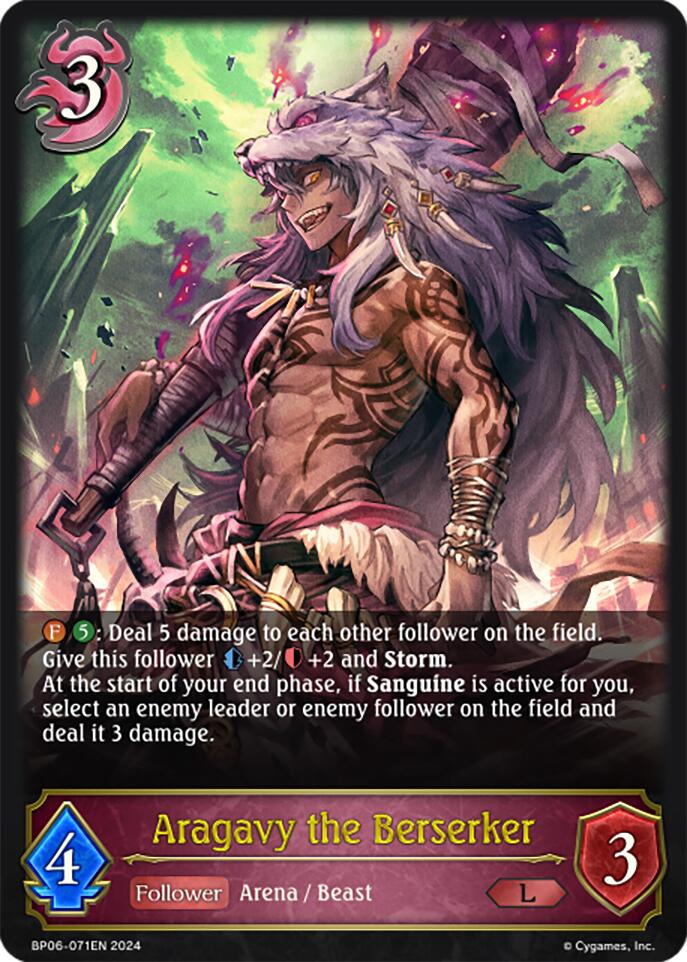 Aragavy the Berserker (BP06-071EN) [Paragons of the Colosseum]