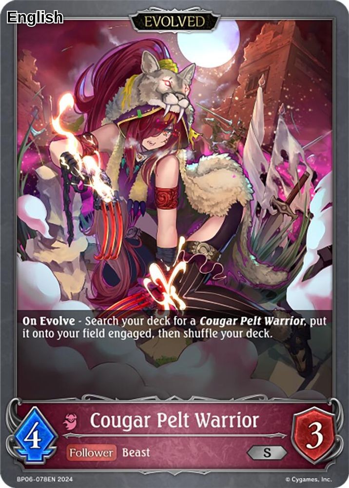 Cougar Pelt Warrior (Evolved)