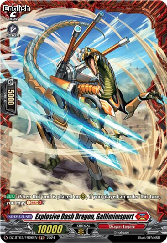 Explosive Dash Dragon, Gallimimspurt (FR)