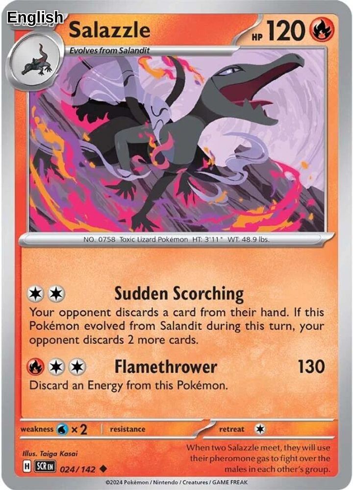 Salazzle [SCR - 024/142] SV07: Stellar Crown