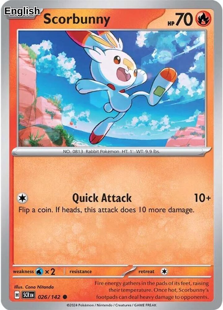Scorbunny [SCR - 026/142] SV07: Stellar Crown