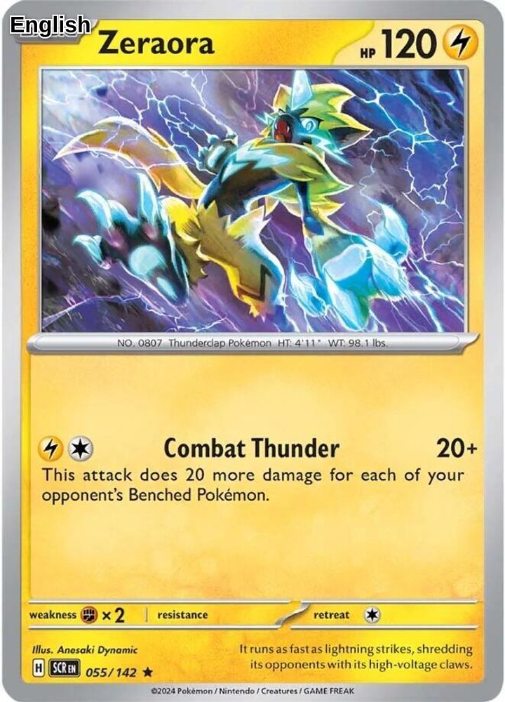 Zeraora - 055/142 [SCR - 055/142] SV07: Stellar Crown