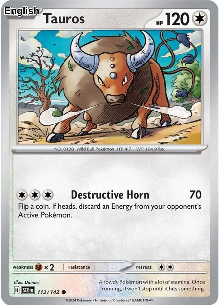Tauros [SCR - 112/142] SV07: Stellar Crown