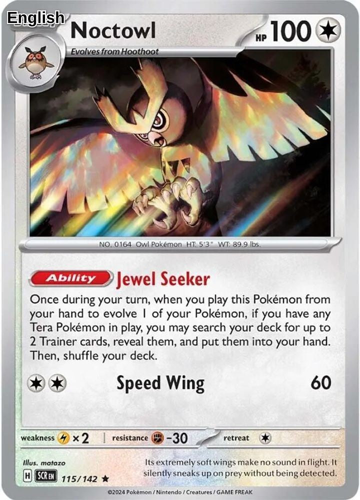 Noctowl [SCR - 115/142] SV07: Stellar Crown