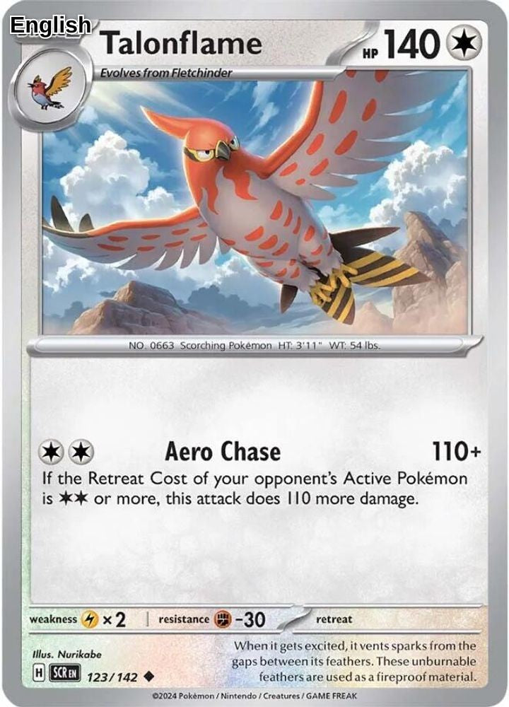 Talonflame [SCR - 123/142] SV07: Stellar Crown