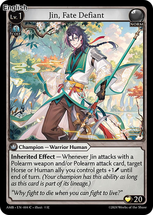 Jin, Fate Defiant