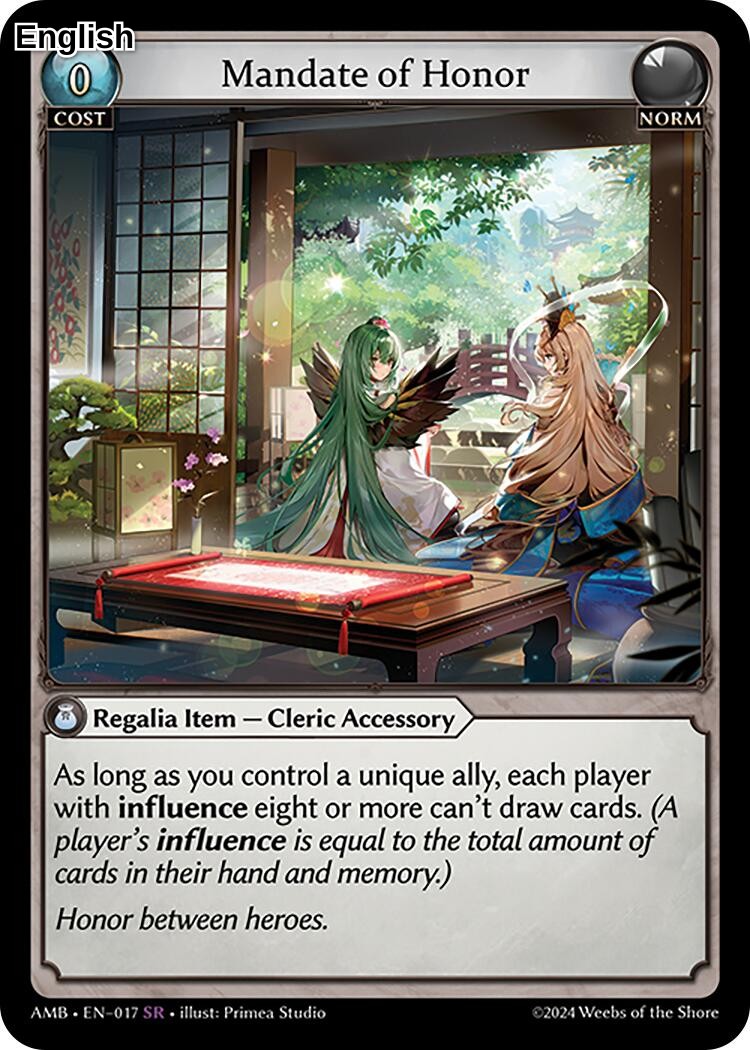 Mandate of Honor