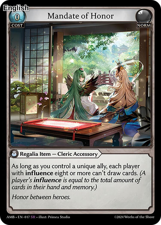 Mandate of Honor