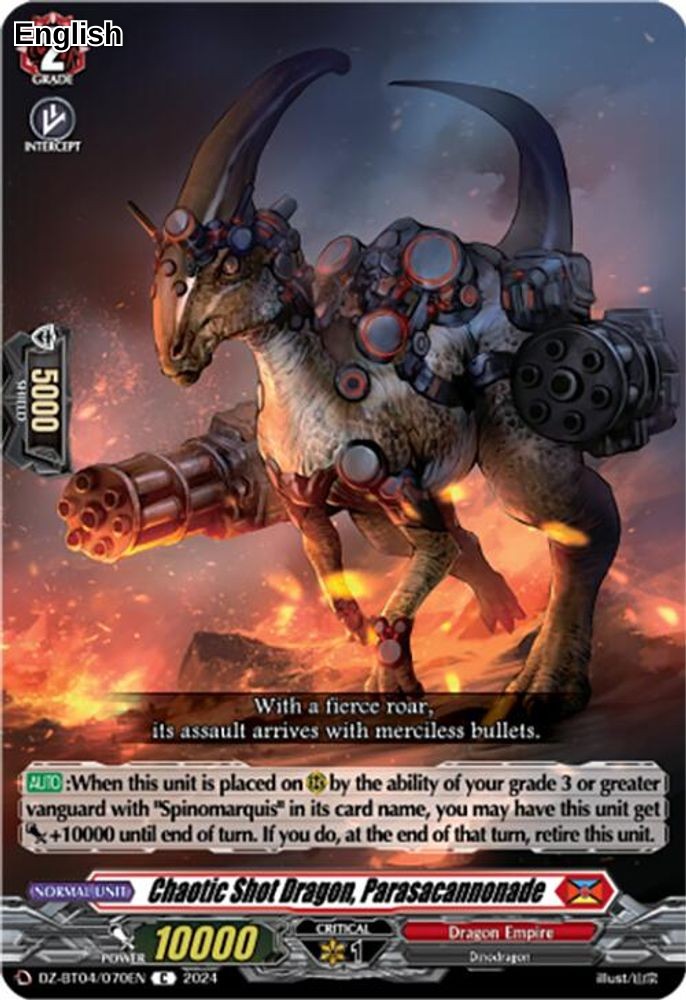 Chaotic Shot Dragon, Parasacannonade