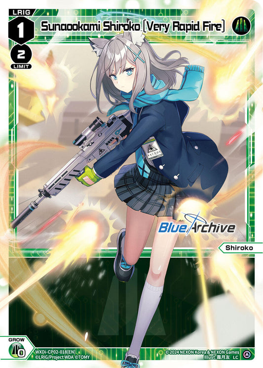 Sunaookami Shiroko [Very Rapid Fire] (WXDi-CP02-018[EN]) [Blue Archive DIVA]