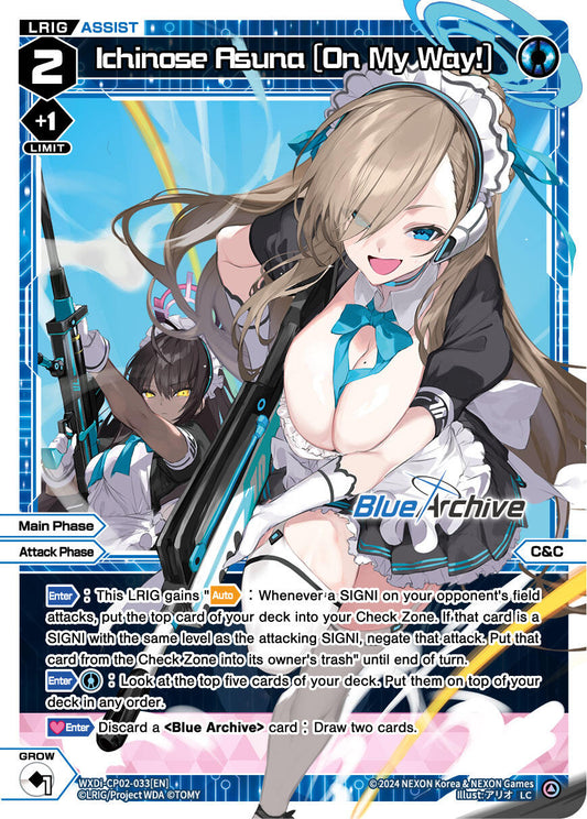 Ichinose Asuna [On My Way] (WXDi-CP02-033[EN]) [Blue Archive DIVA]