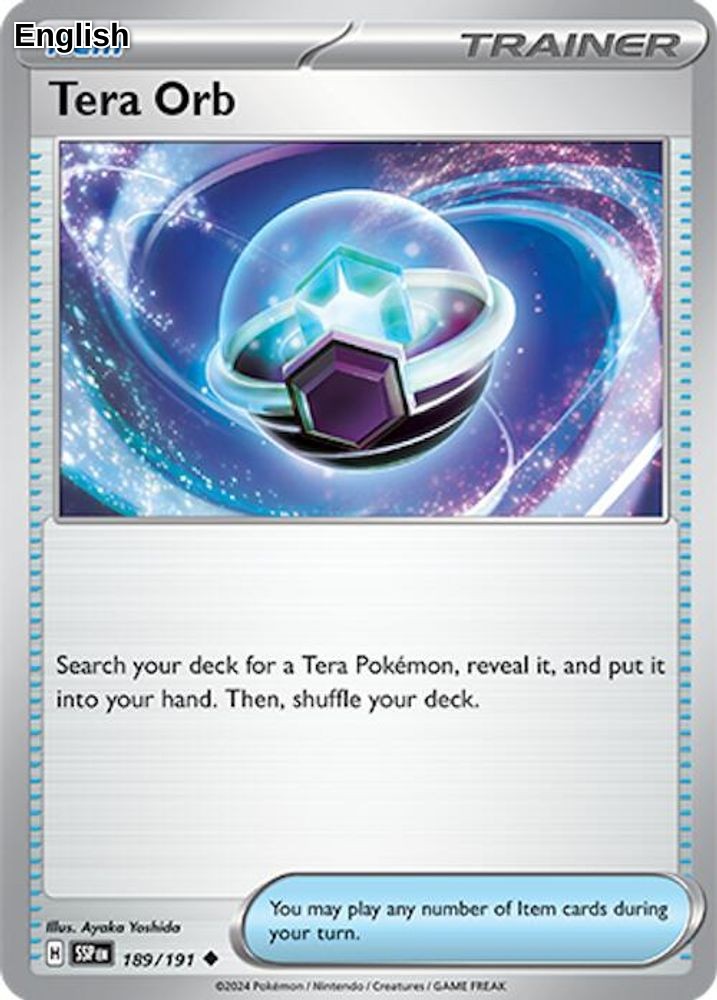 Tera Orb [SSP - 189/191] SV08: Surging Sparks