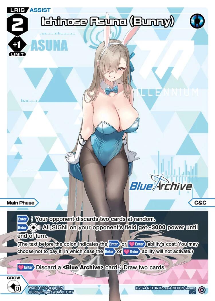 Ichinose Asuna (Bunny) (Parallel) (WXDi-CP02-034P[EN]) [Blue Archive DIVA]