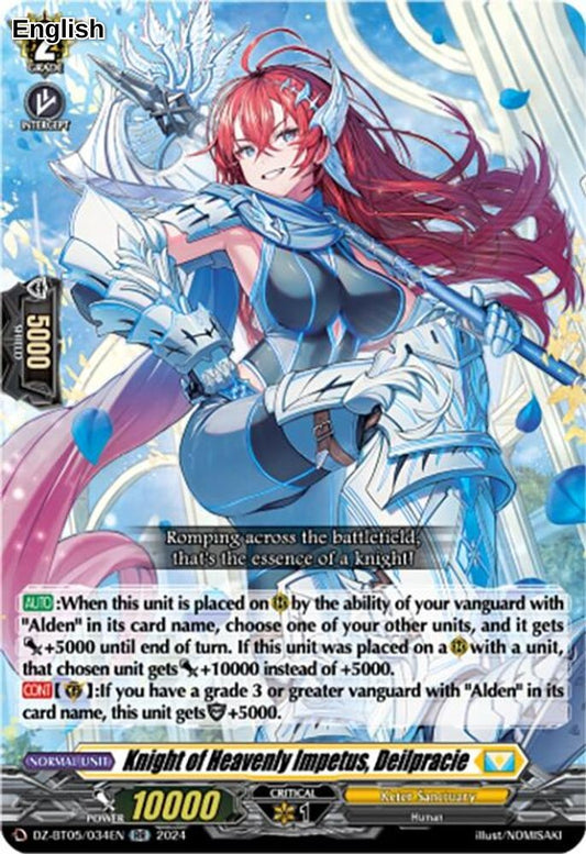 Knight of Heavenly Impetus, Deilpracie