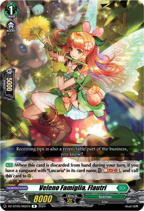 Veleno Famiglia, Flautri (DZ-BT05/062EN) [DZ-BT05: Omniscient Awakening]