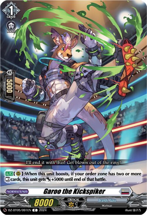 Garoo the Kickspiker (DZ-BT05/091EN) [DZ-BT05: Omniscient Awakening]