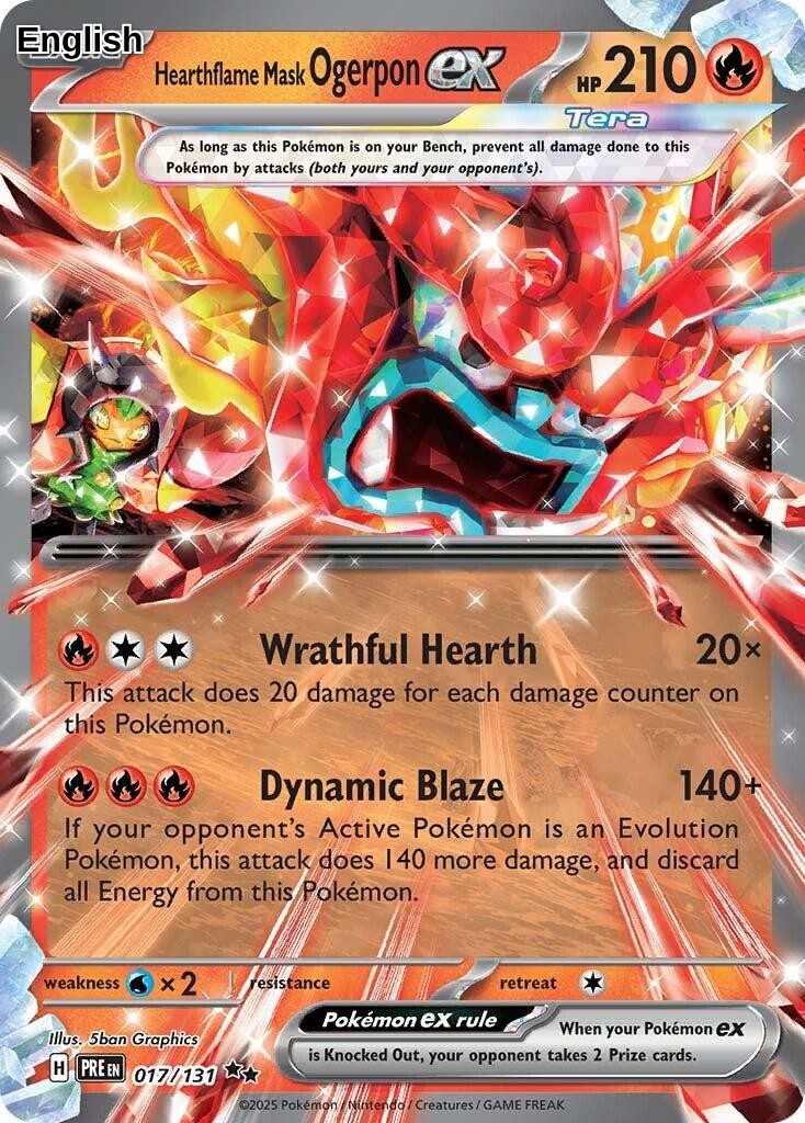 Hearthflame Mask Ogerpon ex - 017/131