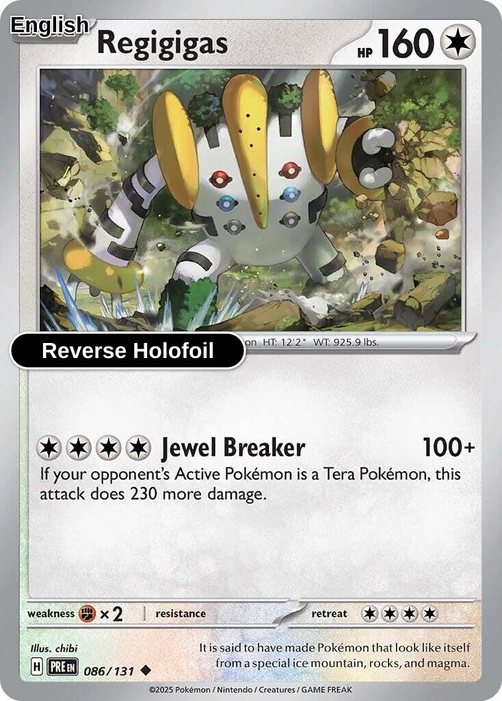 Regigigas [PRE - 086/131] U SV: Prismatic Evolutions - Reverse Holofoil