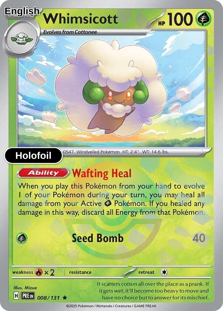 Whimsicott (Poke Ball Pattern)