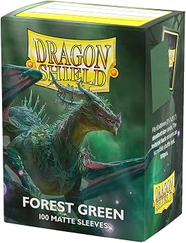 Dragon Shield: Standard 100ct Sleeves - Forest Green