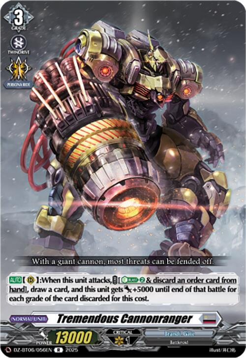 Tremendous Cannonranger (DZ-BT06/056EN) [DZ-BT06: Generation Dragenesis]