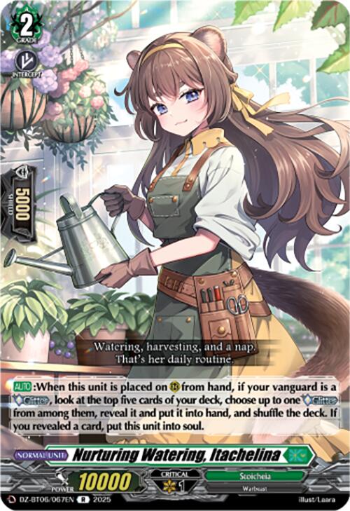 Nurturing Watering, Itachelina (DZ-BT06/067EN) [DZ-BT06: Generation Dragenesis]