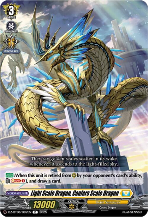 Light Scale Dragon, Confers Scale Dragon (DZ-BT06/092EN) [DZ-BT06: Generation Dragenesis]