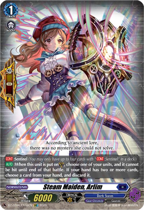 Steam Maiden, Arlim (EXC) (DZ-BT06/EX16EN) [DZ-BT06: Generation Dragenesis]