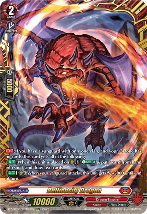 Bellicosity Dragon (DZ-BT06/FFR03EN) [DZ-BT06: Generation Dragenesis]