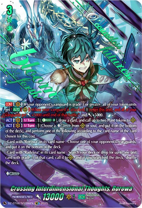 Crossing Interdimensional Thoughts, Rorowa (DZ-BT06/SEC06EN) [DZ-BT06: Generation Dragenesis]