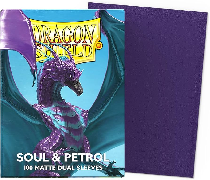 Dragon Shield: Standard 100ct Sleeves - Soul & Petrol (Matte)