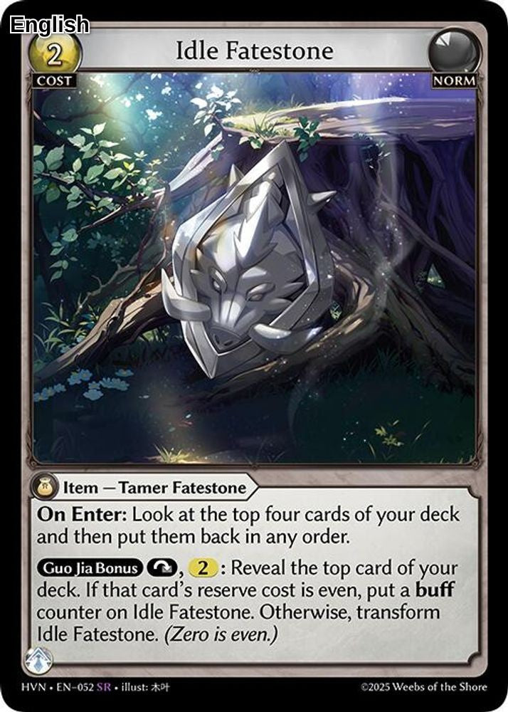 Idle Fatestone // Bolstered Boar