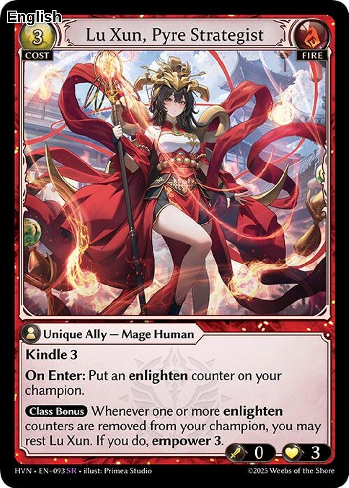 Lu Xun, Pyre Strategist