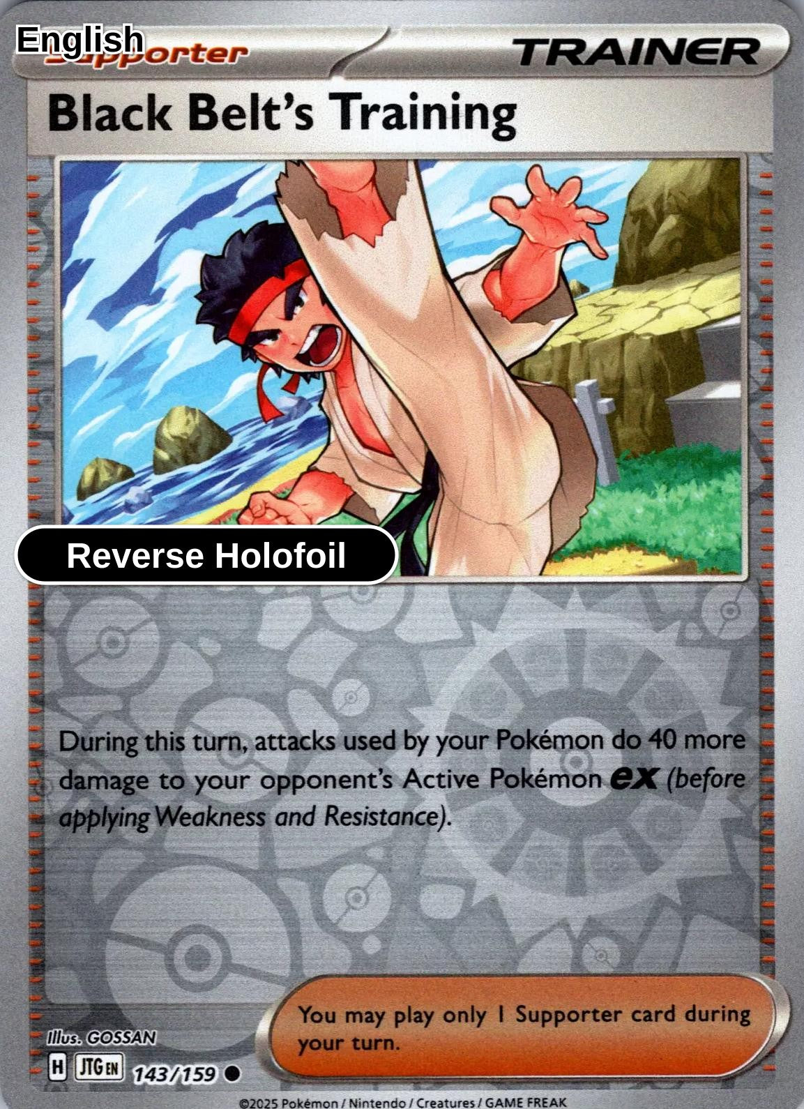 Black Belt's Training - 143/159 [JTG - 143/159] C SV09: Journey Together - Reverse Holofoil