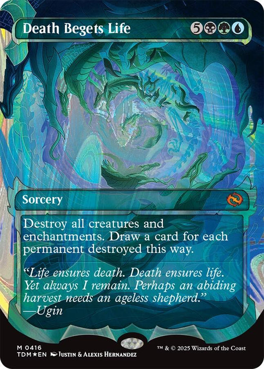 Death Begets Life (Showcase) (Halo Foil) [Tarkir: Dragonstorm]