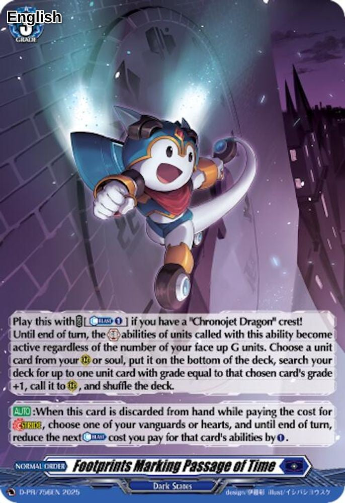 Footprints Marking Passage of Time (Foil) (D-PR/756)