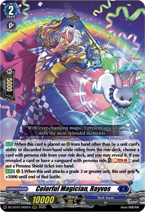 Colorful Magician, Rayvos (DZ-BT07/005EN) [DZ-BT07: Moon Fangs & Cerulean Blaze]